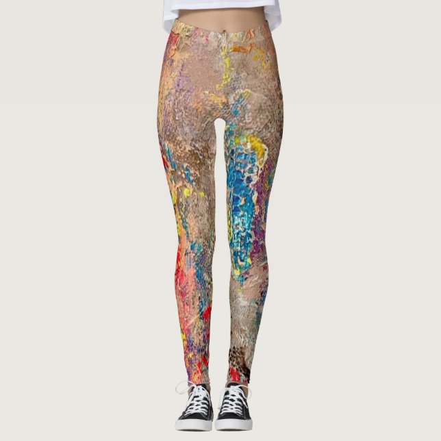 Snake Skin Leggings fet Vibrant Luxury (Framsida)