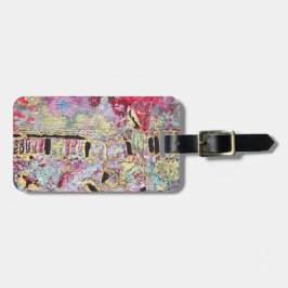 Snake Skin Luggage Tagg fet Vibrant Colorful Bagagebricka