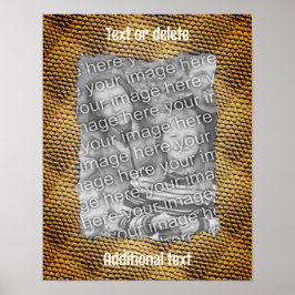 Snake Skin Mönster Ram Skapar ditt eget foto Poster