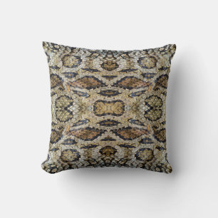 Snake Skin Mönster Struktur Kudde