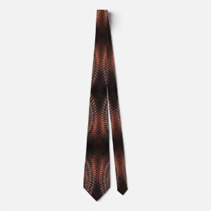 Snake Skin Print Sleek Elegant Novelty Neck Tie Slips