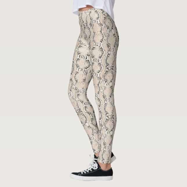  snake skin texture leggings (Vänster)