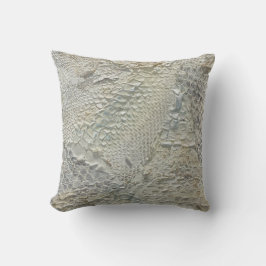 Snake Skin White Pillow Kudde