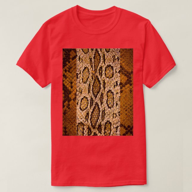 Snake Skinss Photo Mode Struktur Design T Shirt (Design framsida)