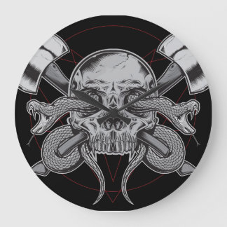 Snake, Skullklocka, med AXES Stor Klocka