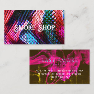 Snake Smoke Shop, Affärskort Visitkort