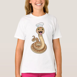 Snake som Cook med Chef hat T Shirt
