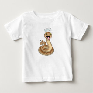 Snake som Cook med Chef hat T Shirt