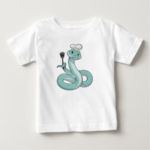 Snake som Cook med Chef hat T Shirt