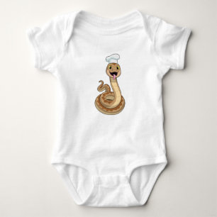 Snake som Cook med Chef hat T Shirt