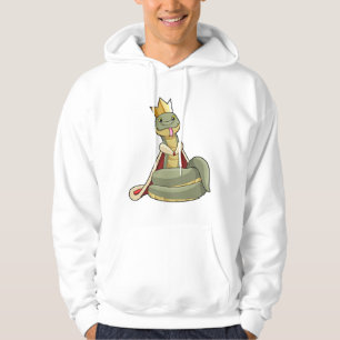 Snake som Kung med Krona Hoodie