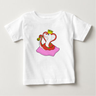 Snake som Kung med Krona T Shirt