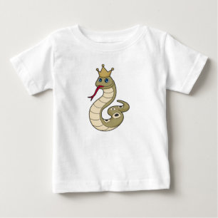 Snake som Kung med Krona T Shirt