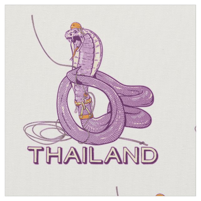 Snake Sten klättrade i Thailand Tyg (Närbild)