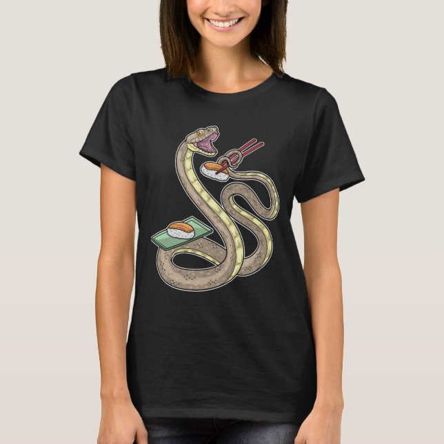Snake Sushi T Shirt (Framsida)