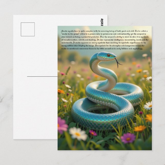 Snake Symbolism Vykort (Fram/baksida)