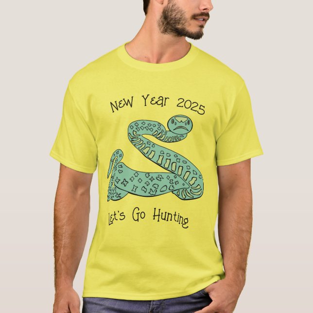Snake t-shirt för manar`2025 (Framsida)