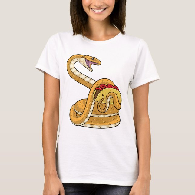 Snake Taco T Shirt (Framsida)
