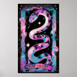 Snake Tarot Card Witchy Poster