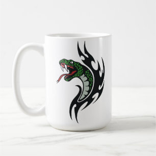 Snake tatuering kaffemugg