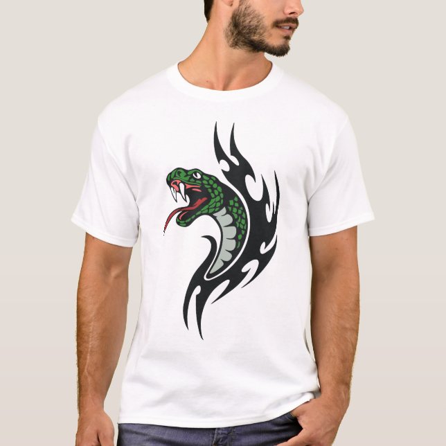 Snake tatuering t shirt (Framsida)