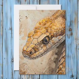 Snake Totem Spirit Animal Beteckningskort Julkort