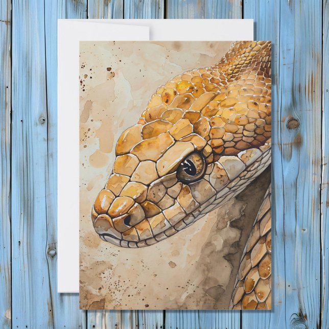 Snake Totem Spirit Animal Beteckningskort Julkort (Skapare uppladdad)