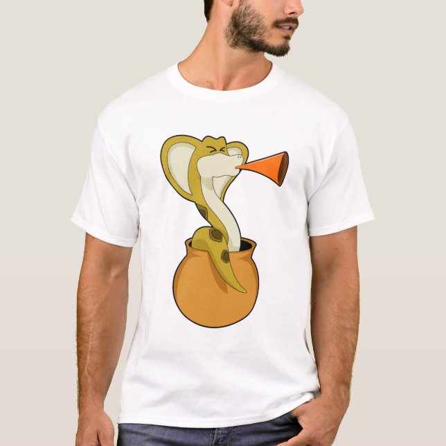 Snake Trumpet Music T Shirt (Framsida)