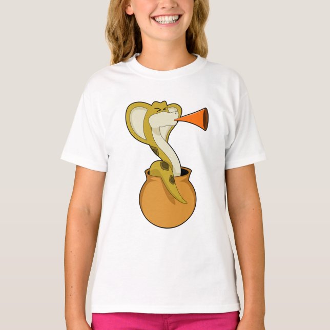 Snake Trumpet Music T Shirt (Framsida)