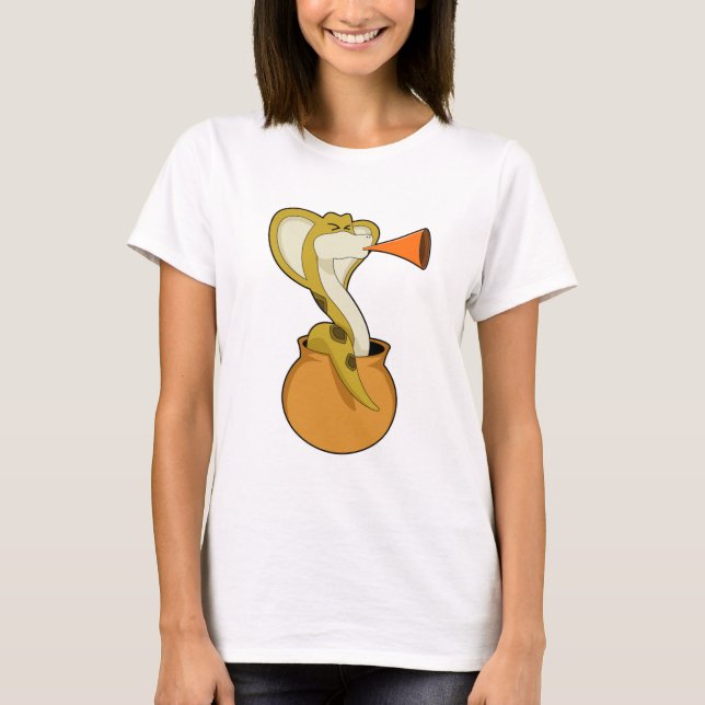Snake Trumpet Music T Shirt (Framsida)