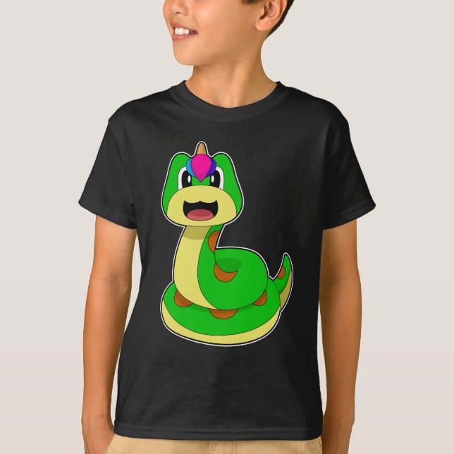 Snake Unicorn T Shirt (Framsida)