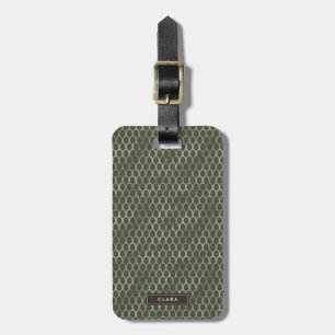 Snake Vild Animal Skin Mönster Bagagebricka