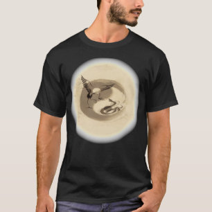 Snake vs Crane Yin Yang-hörnhörn T Shirt