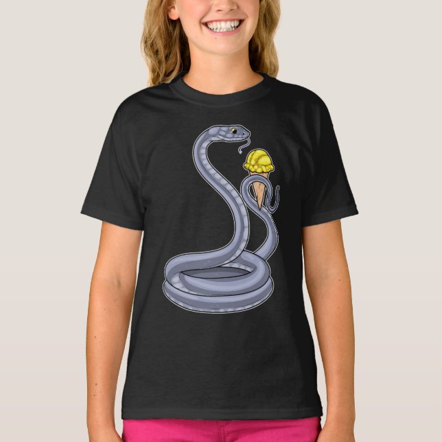 Snake Waffle glass T Shirt (Framsida)