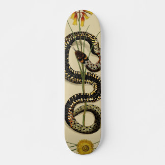 Snake & Wildflowers in sand Mini Skateboard Bräda 18,5 Cm