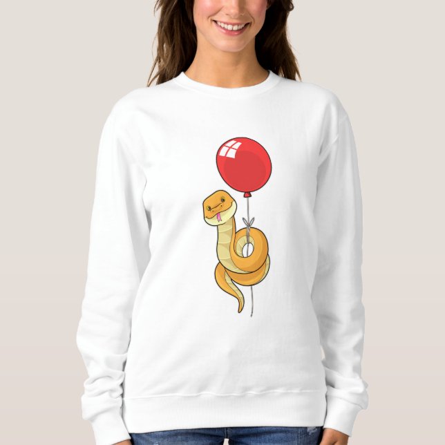 Snake with Balloon T Shirt (Framsida)