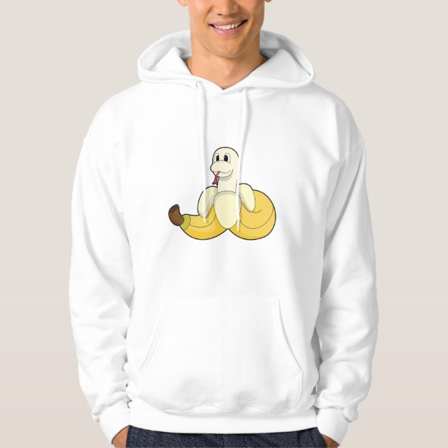 Snake with Banana Hoodie (Framsida)