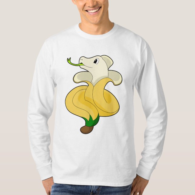 Snake with Banana T Shirt (Framsida)