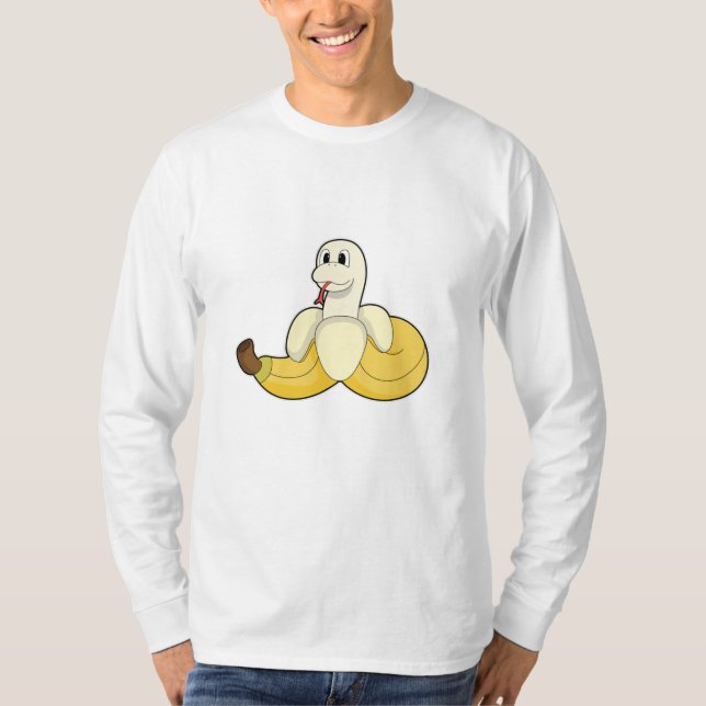 Snake with Banana T Shirt (Framsida)