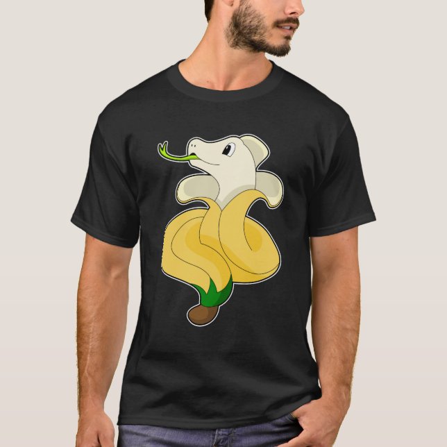 Snake with Banana T Shirt (Framsida)