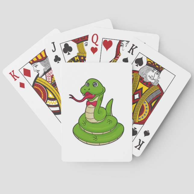 Snake with Bow tie Casinokort (Baksidan)