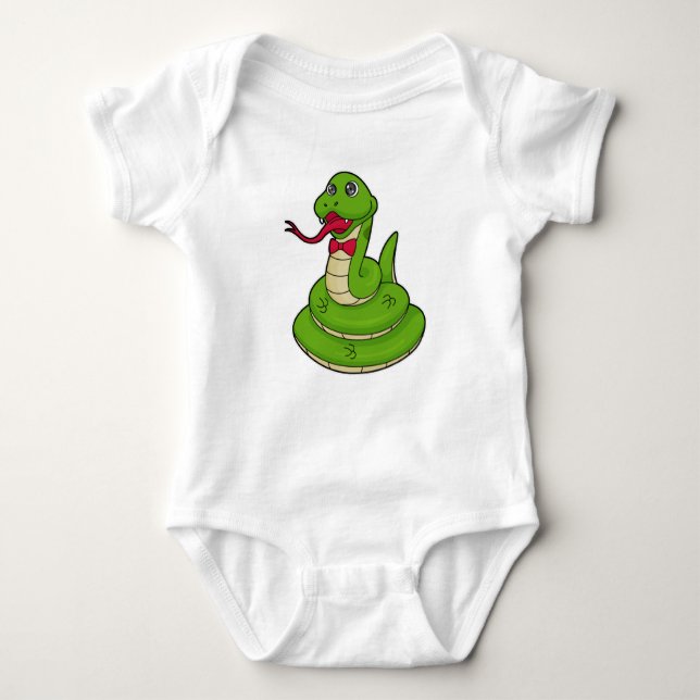 Snake with Bow tie T Shirt (Framsida)