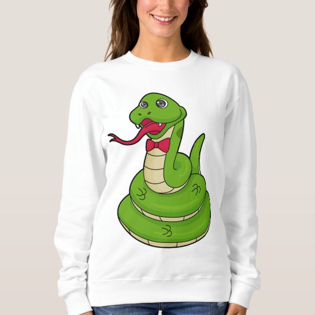 Snake with Bow tie T Shirt (Framsida)