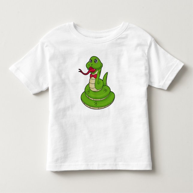 Snake with Bow tie T Shirt (Framsida)