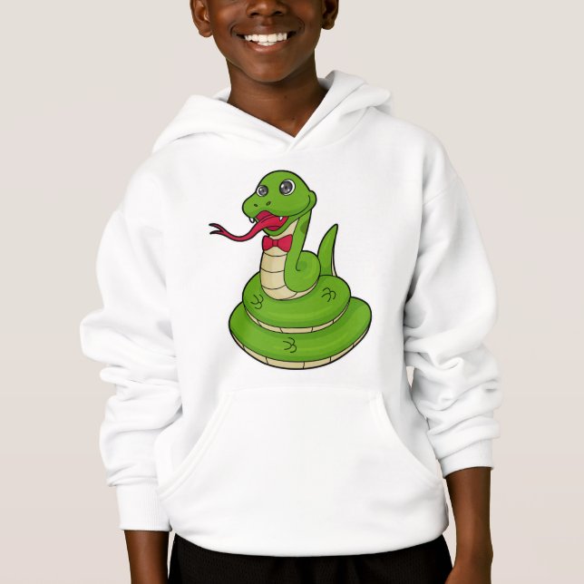Snake with Bow tie T Shirt (Framsida)