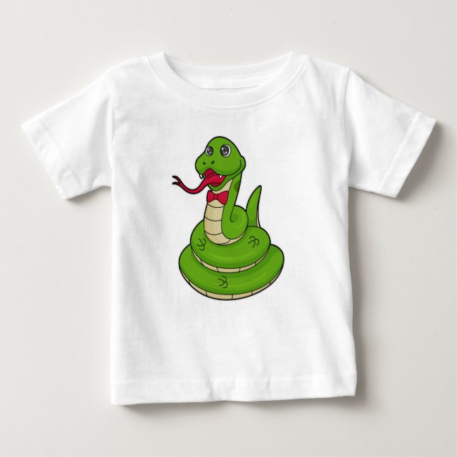 Snake with Bow tie T Shirt (Framsida)