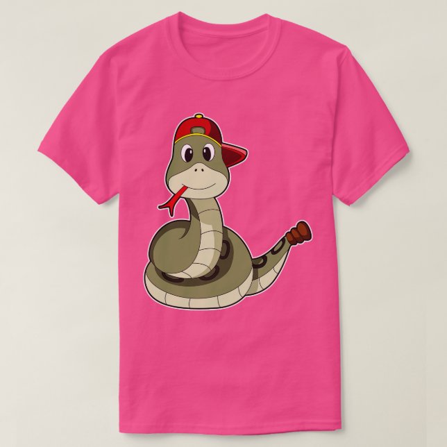 Snake with Cap T Shirt (Design framsida)
