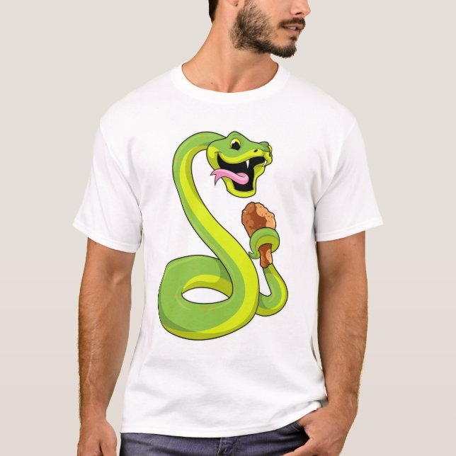 Snake with Chicken T Shirt (Framsida)