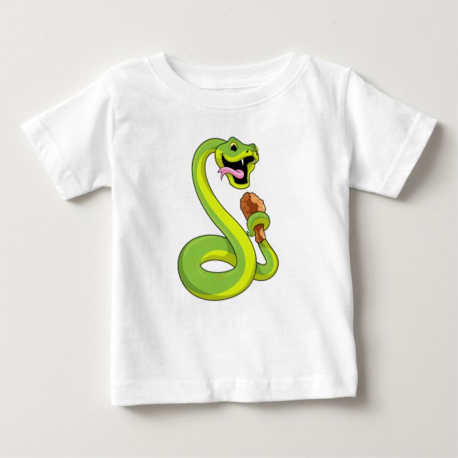 Snake with Chicken T Shirt (Framsida)