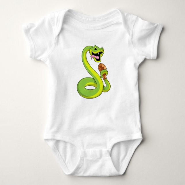 Snake with Chicken T Shirt (Framsida)